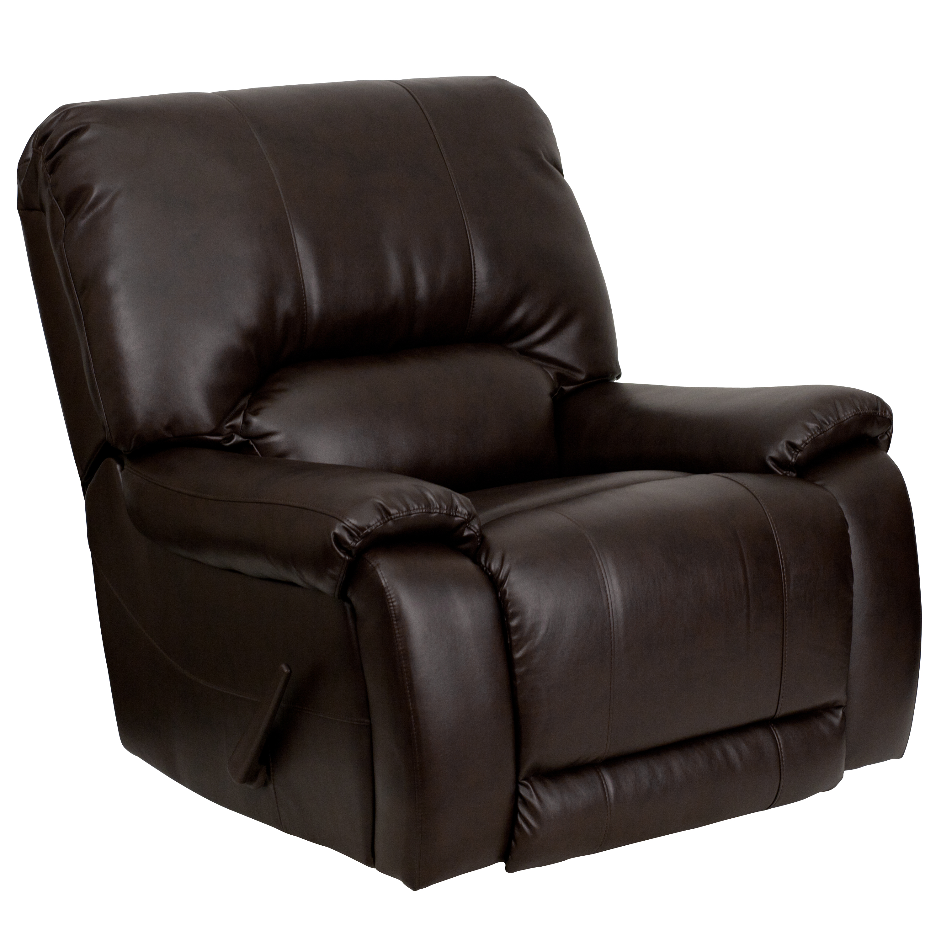 recliner rocker chair men dsc brn gg overstuffed brown leather