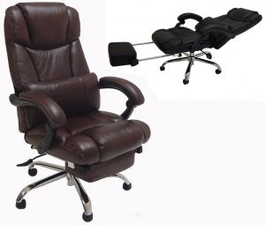 reclining desk chair leather reclining office chair