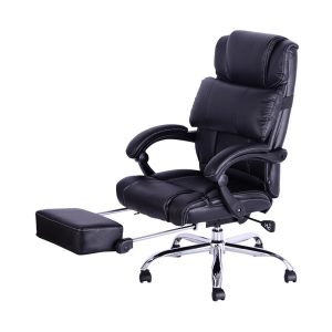 reclining office chair with footrest great leather reclining office chair with footrest in black