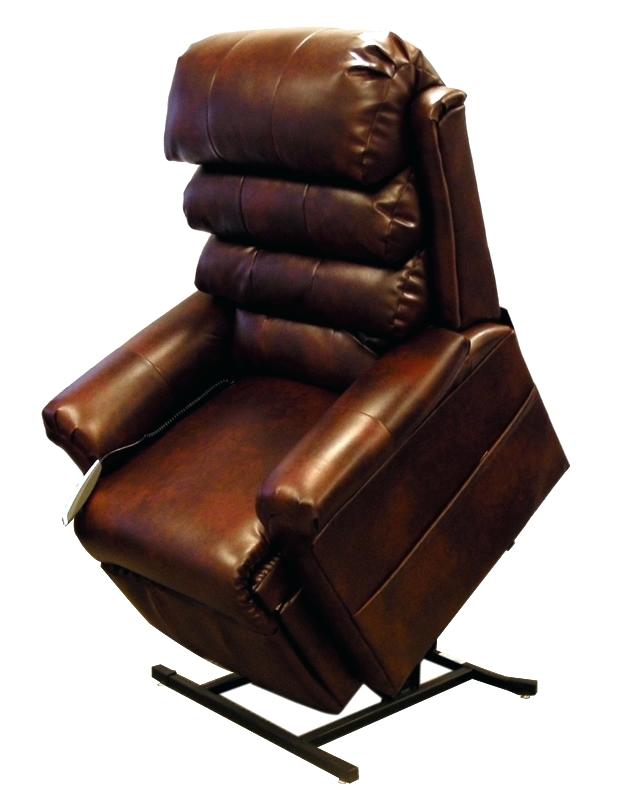 red leather recliner chair