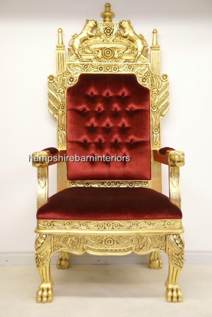 red velvet chair