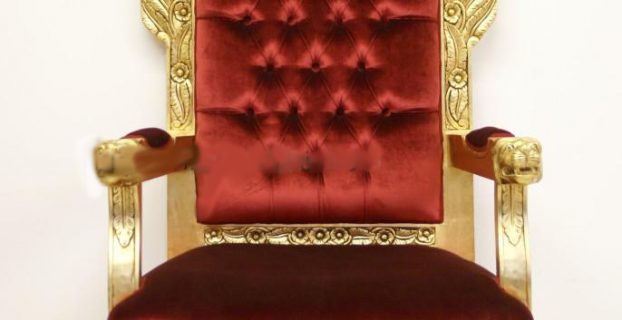red velvet chair throne hire