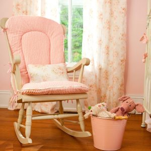 rocking chair cushion set baby pink chenille rocking chair pad large