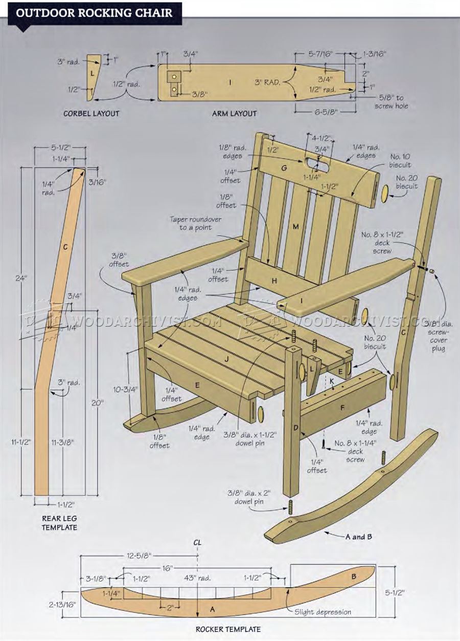 rocking chair plans