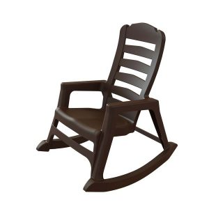 shaker rocking chair adams mfg corp earth brown resin stackable patio rocking chair plastic rocking chairs highwood usa lehigh weathered acorn plastic patio rocking chair