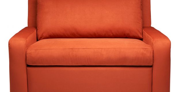 sleeper chair twin super comfy twin size sleeper sofa in orange scheme with low arms and short leg for modern living room ideas