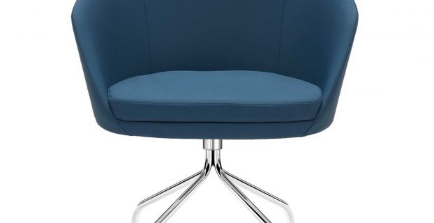 swivelling tub chair annette blue