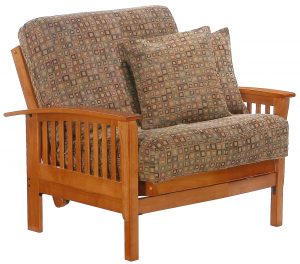 twin futon chair double futon chair with modern motif