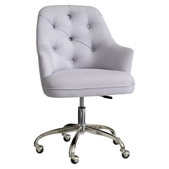 upholstered desk chair with wheels