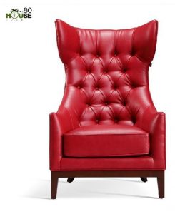 velvet tufted chair european style living room sofa furniture leather art sofa back of chair lazy sofa dark red