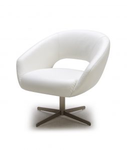 white leather chair a