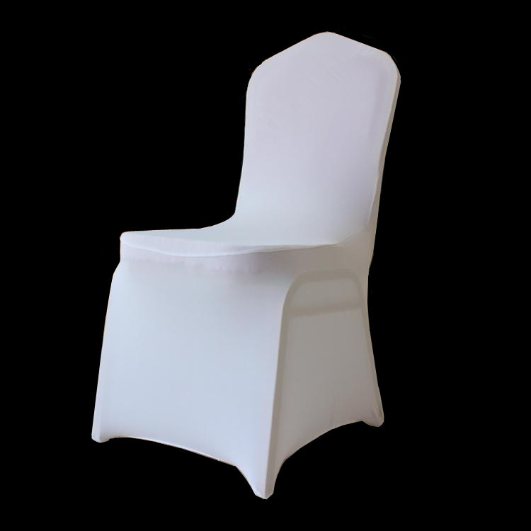 white spandex chair covers