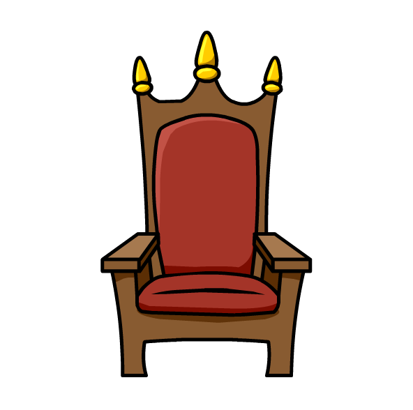 white throne chair