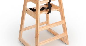 wooden high chair stacking restaurant wood high chair with natural finish assembled