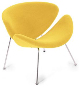 yellow wingback chair modern chairs